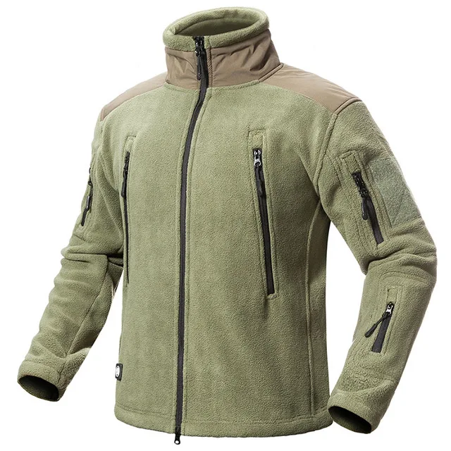 Refire gear зимние термоуличные походные флисовые куртки мужские теплые военные тактические куртки пальто мужские армейские куртки с несколькими карманами - Цвет: Army Green