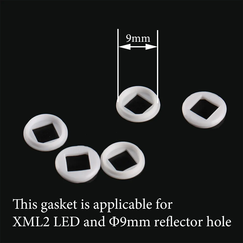 

Gasket suitable for XML2 / XHP50 LED and 9mm reflector hole