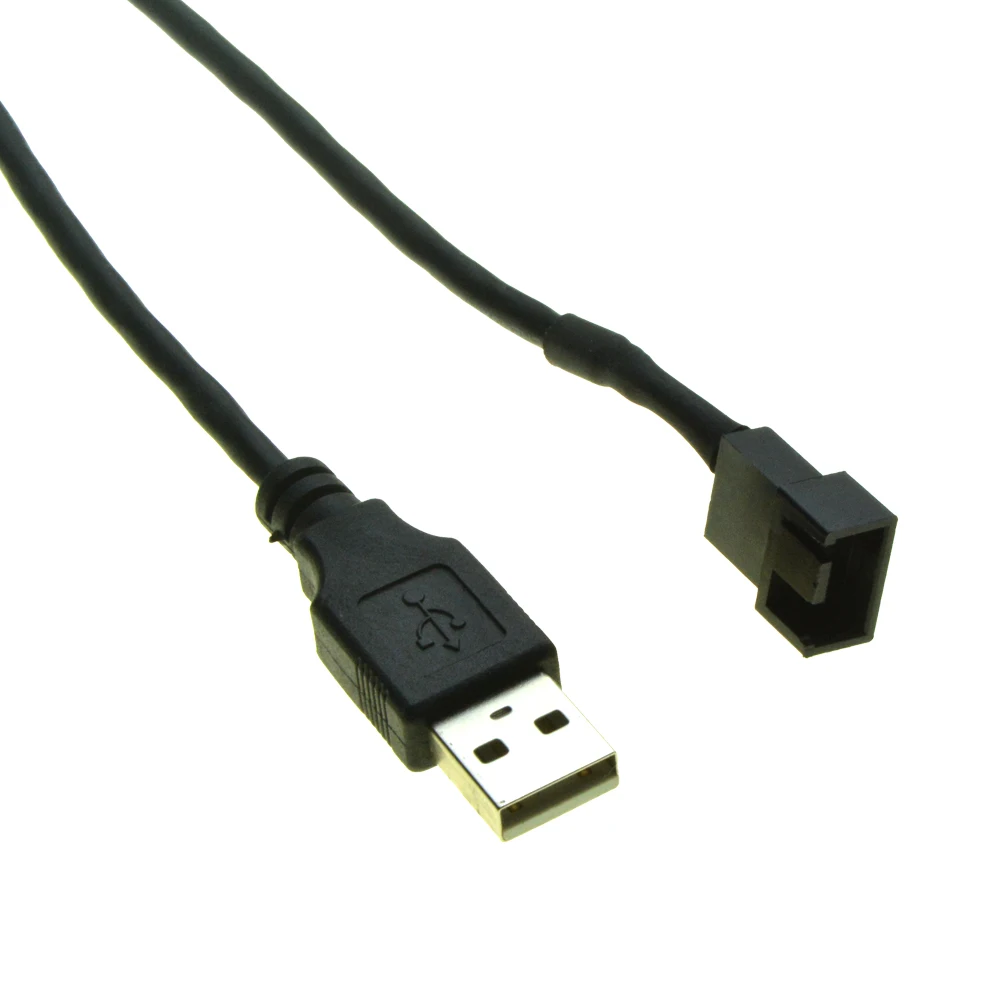 Usb إلى 4pin 3pin أنثى pc مروحة تبريد تحويل كابل usb2.0 إلى 3 دبوس ذكر موصل الكمبيوتر مروحة امدادات الطاقة الخارجية 5 فولت كابل
