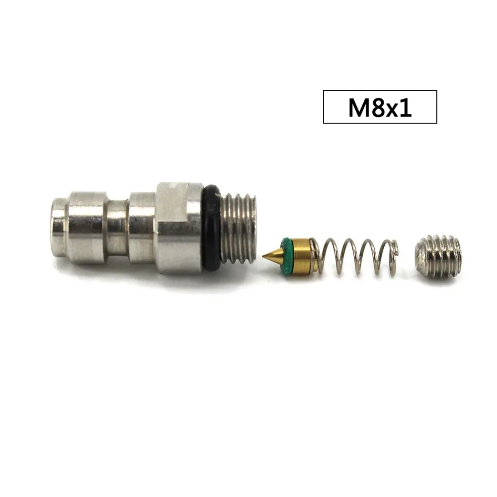 PCP Airforce Пейнтбол высокое давление M8x1 нитки нержавеющая сталь Quick Coupler 8 мм штекер