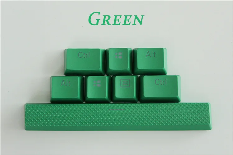 8 ключ просвечивающие Подсветка PBT Специальные клавиши для Corsair STRAFE K65 K70 logitech G710+ проводной USB механическая клавиатура - Цвет: Green
