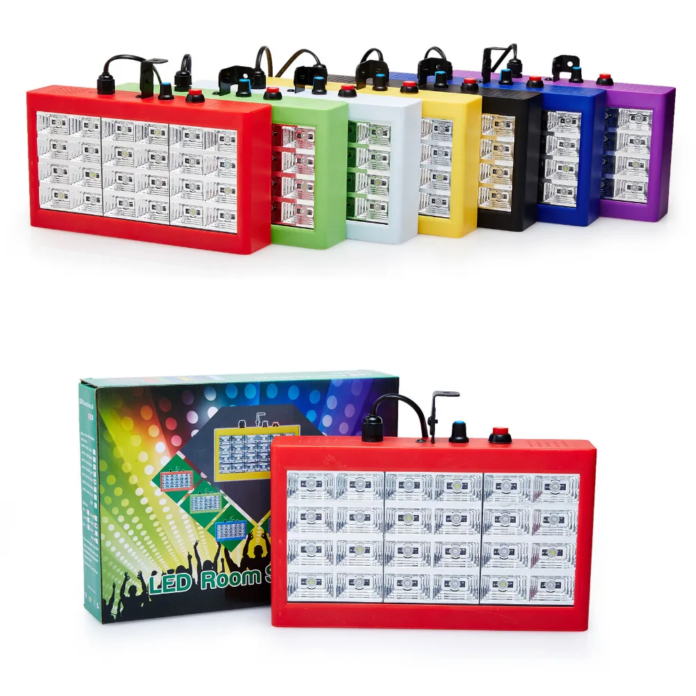 

24 Pcs RGB 20W LED Stage Light Flash For Disco Party KTV DJ Colorful LED Projector Stage Lighting Effect