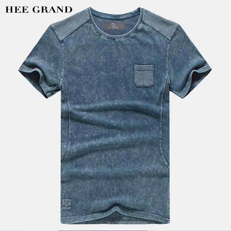 HEE GRAND/2018 Лидер продаж мужские летние футболки повседневные типичный стиль 100%