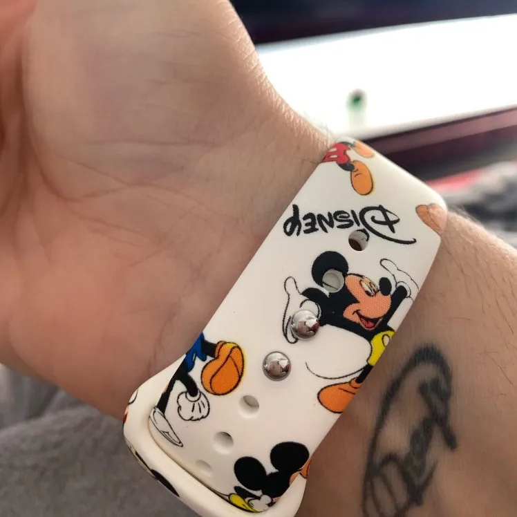 Fashion Cartoon Silicone Watch Band For iWatch 38mm 42mm 40mm 44mm High Quality Watchband Strap For Apple Watch Series 1/2/3/4