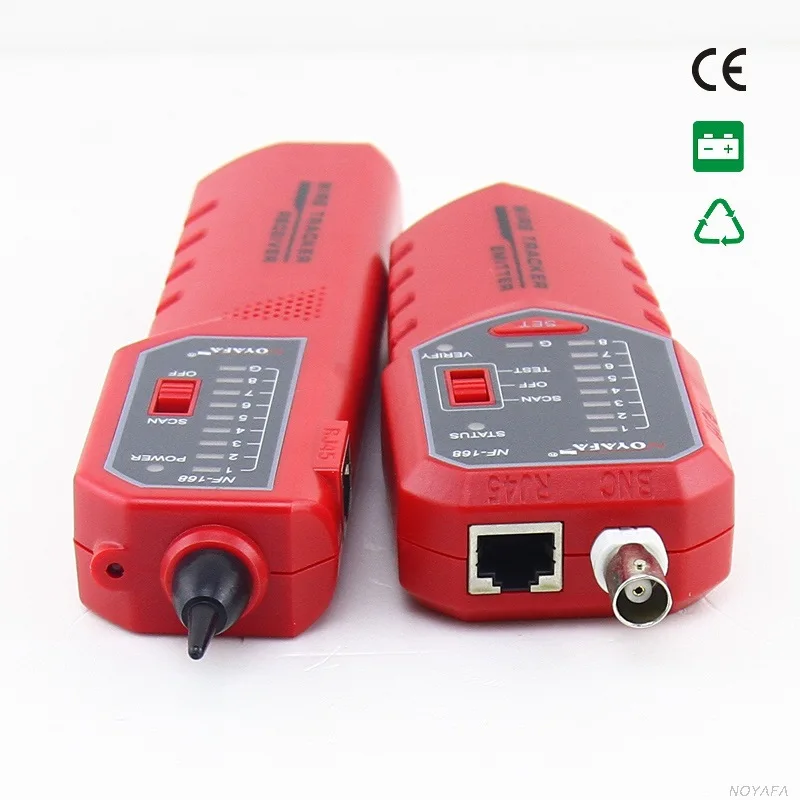 NF-168 Кабельный тестер tracer дефектоскоп 8P4C 8P8C UTP/STP RJ45 RJ11 BNC с анти-возможность вмешательства