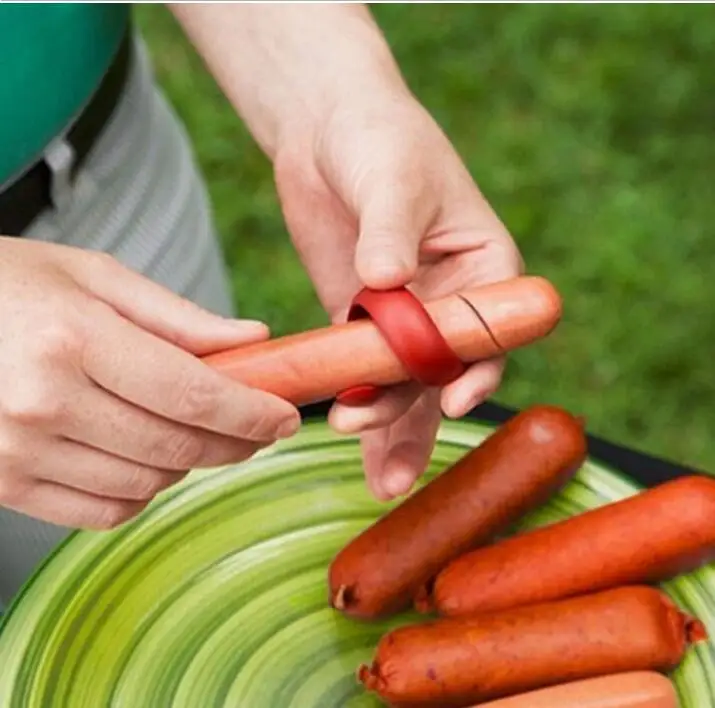 

2 Pcs/Set Slicer Wiener Cutter Hot Dog Silicone BBQ Tools Anti Scald Househould Kitchen Utensils Multifunction Gyro 2018 Fashion