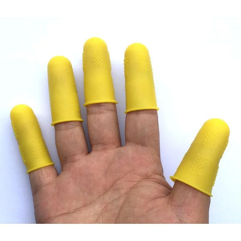 Silicone Fingers Cover Cap Fingertip Protector Anti-skid Heat Resistant for Kitchen Barbecue Household gloves XH8Z
