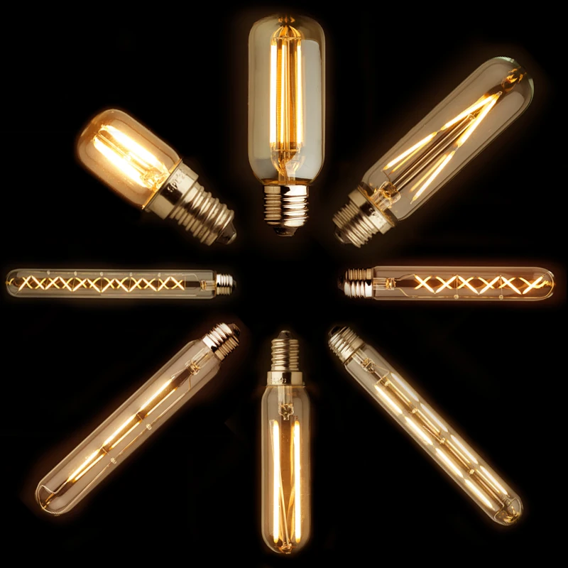 

5pcs T20 T30 T45 lampada led retro edison filament light e27 e12 LED lamp incandescent bulb Novelty Lights Home Decor