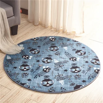 

Modern High Quality Lovely Cartoon Round Mat Rugs And Child Carpet Yoga Mat Bedroom Living Room Carpet Creative Home Decoration