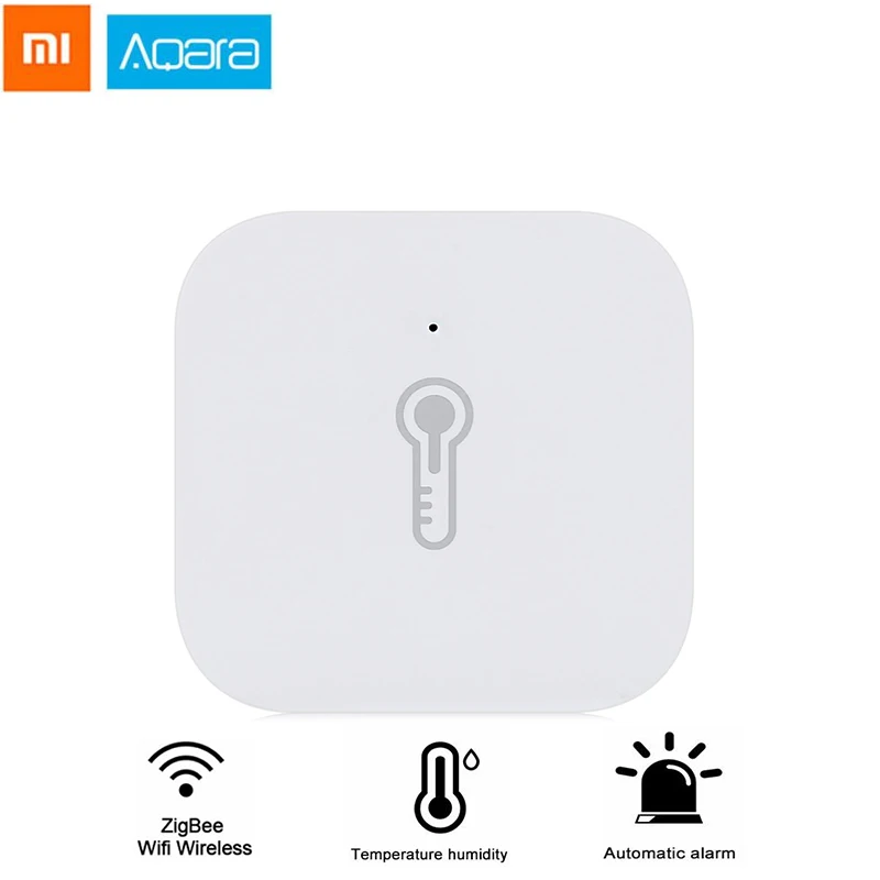 Смарт-датчик температуры AQara Hu mi для обнаружения жары ZigBee Wi-Fi беспроводная работа