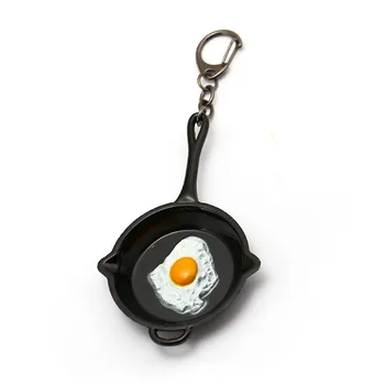 

New Game PUBG Keychain Metal Pens Black Egg Pan Key Chain Ring Men Gift Jewelry Accessories Figure Chaveiro HF12829 Dropshipping