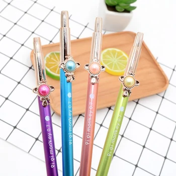 

4 Pcs/set Kawaii 0.7mm Candy Color Gem Press Metal Automatic Mechanical Pencils Writing Drawing School Office Student Stationery