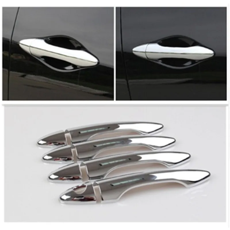 

For Hyundai IX35 Tucson 2009 2010 2011 2012 2013 2014 New Chrome Car Door Handle Cover Trim Sticker Free Shipping