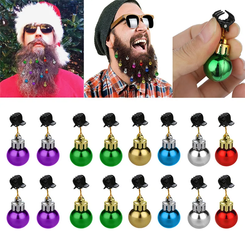 16pcs Christmas Beard Hanging Ornaments Santa Claus Decor Santa Claus Christmas Pendant Beard Clip new arrival #3d03 (11)