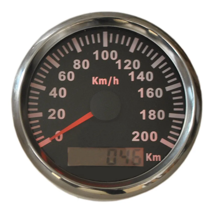 GPS 12V/24V KM/H Speedometer Gauge Odometer ATV UTV Motorcycle Marine