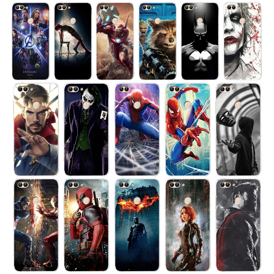 

80 ZX Marvel Avengers Soft Silicone Case For Huawei Honor Mate 20 pro View 10 p smart 2018 2019 cell phone Cover