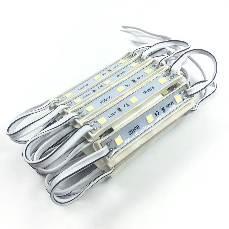 100 pcs/lotSMD 4040 светодиодный модуль 3 Светодиодный модуль для буква DC12V SMD4040 3 светодиодный 0,9 W 100lm IP65 высокое яркое энергосберегающее освещение