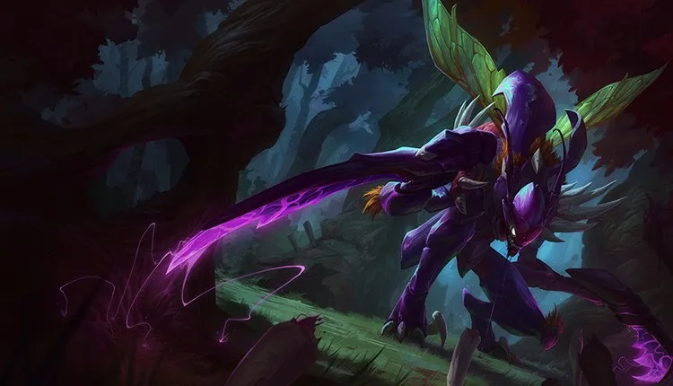 Void Reaver Kha'Zix/KhaZix/Kha Zix 25 см ПВХ фигурка со светодиодной основой высокое качество инопланетянин Рождественский подарок