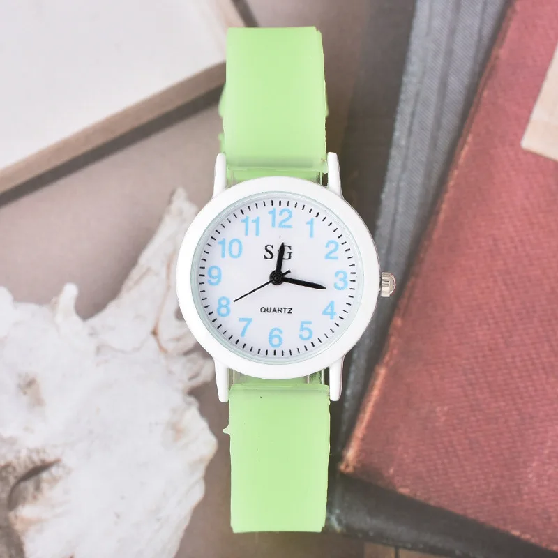 Яркие флуоресцирующие ремень для присмотра за детьми, Повседневное Водонепроницаемый детские часы для подарок для мальчиков девочек студенческие Часы Relogio feminino Montre Enfant