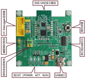 DSR-M02カードリーダーモジュール評価ボード (うちモジュール) 開発ボード遠隔無線周波数rfidカードリーダー