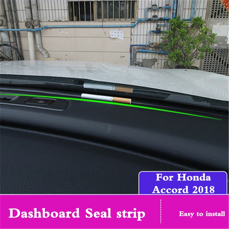Dla Honda Accord 10 2018 deska rozdzielcza samochodu pasek uszczelniający uszczelki gumowe izolacja akustyczna panel przyrządów uszczelka przedniej szyby pyłoszczelna