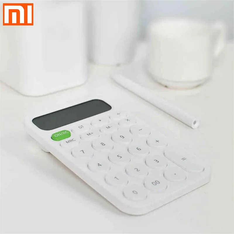 

Xiaomi MIIIW 12 digits electronic calculator simple LED diode display tool for calculating office workers student stationery #