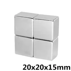 1 шт. 20 мм x мм 20 мм x 15 мм 20x20x15 сильный кубовидный холодильник квадратный магнит 20*20*15 редкоземельный неодимовое Искусство ремесло соединение