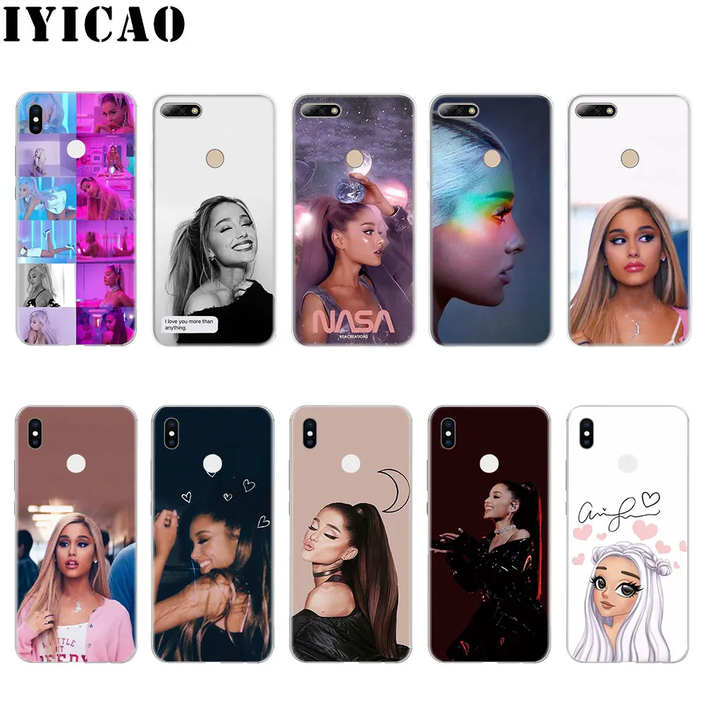 IYICAO Ариана Гранде AG радуга Жесткий чехол для Huawei P8 P9 P10 P20 P30 Lite 2015 2016 2017 Plus Pro P Smart 2019