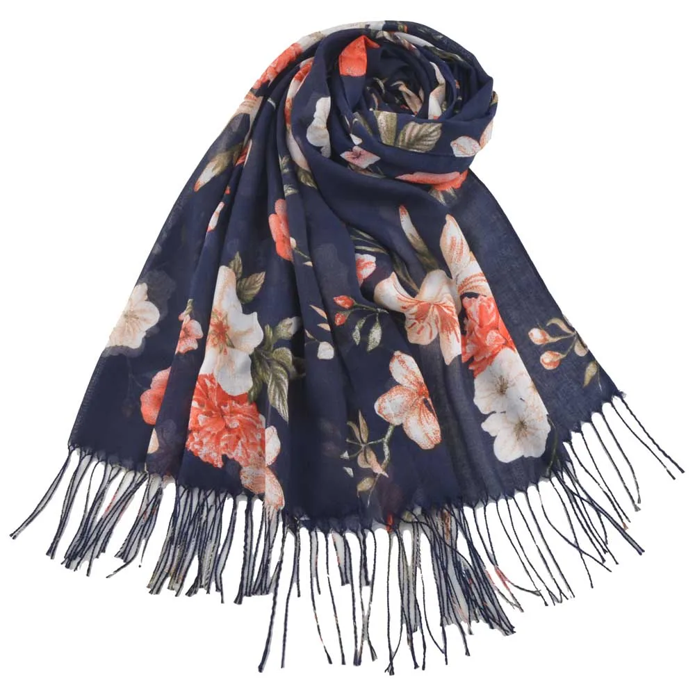 Mujer invierno 2019, летние цветочные кистовидная вискоза шарф, bufanda mujer, хлопок длинный платок обёрточная бумага, платок, платок-хиджаб sjaals