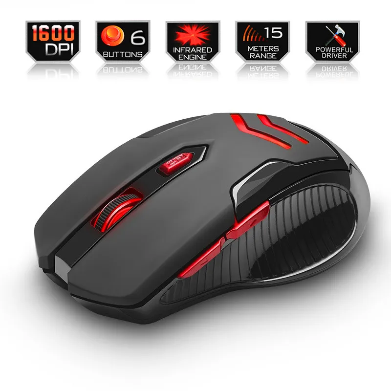 

Gaming Mouse 6 Button 1600DPI Optical Wireless Computer Mouses Gamer Mice For PC Laptop Notebook Desktop X7 Game Mouse