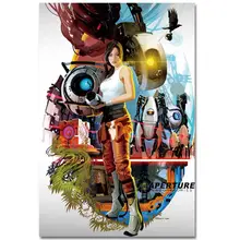 TAAWAA Portal 2 Anime Game Art Silk Poster Prints 16x24 24x36 inches Wall Art Paintings For Living Room Decoration