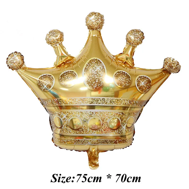Golden Crown 3 1 шт. Большие размеры золотые шары из фольги с короной принцесса ребенок душ первый день рождения девичник вечерние украшения фото реквизит - Цвет: Golden Crown 3