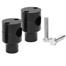 1 пара 22 мм/25 мм Черный Серебряный алюминиевый Универсальный руль мотоцикла крепление стояка подходит для Harley для Suzuki для Yamaha