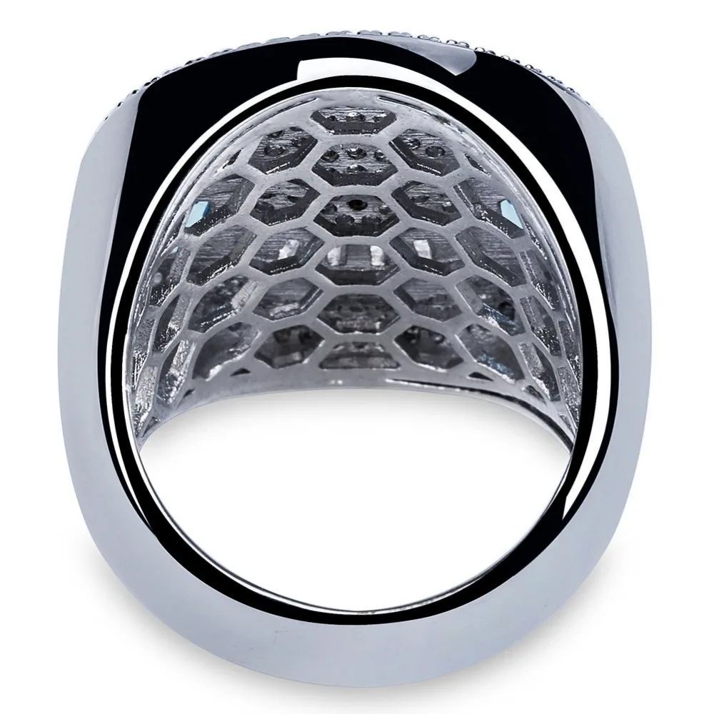 Hip hop Luxury Micro Pave CZ Emoji Simle Rings NightClub Geometry Crying Finger Rings Rock Mens Boys Rock Jewelry Accessories