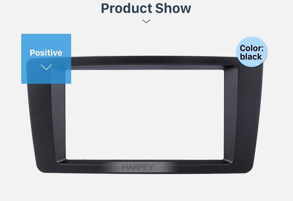 Harfey черный 2Din 173*98 мм автомобильный Радио фасции рамка приборной панели комплект для 2007 Skoda Octavia Laura Yeti установочный комплект
