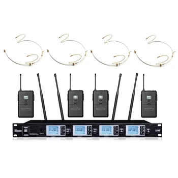 

Bolymic Professional microfono condensador 4X100 Channel UHF outdoor wireless microphone system