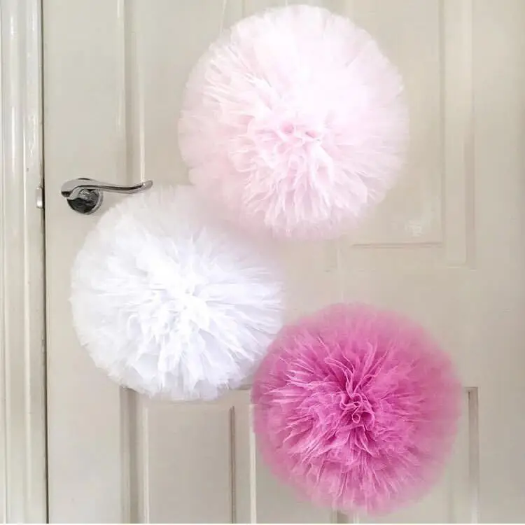 Nordic Wedding Decor Yarn Pompoms - Teepee Decoration for Party, Baby Shower, Bridal Shower, Birthday, and Nursery image 5
