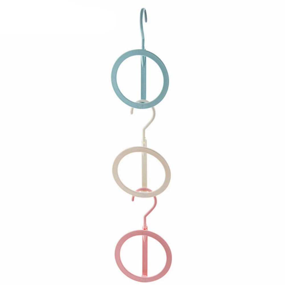 buy Clothing Rack 6Pcs Hanging Multi purpose Catenated Clothes Hanger Plastic Hat Scarves Storage Organizer Save Space Hook A Shelf
