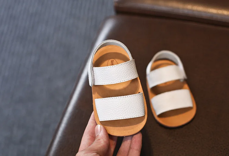 Летние От 0 до 2 лет детские сандалии из натуральной кожи детская обувь для малышей Сандалии для маленьких мальчиков и девочек Летняя обувь
