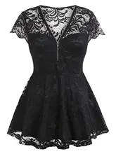 Rose gal Plus Size Vintage Female T-Shirt Summer Women Tunic Top Lace Floral Zip Front Office Lady Shirt Tunic Harajuku Tshirt Rose gal Plus Size Vintage Female T-Shirt Summer Women Tunic Top Lace Floral Zip Front Office Lady Shirt Tunic Harajuku Tshirt