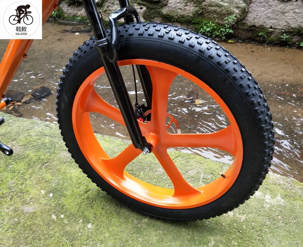 Flash Deal Kalosse  26*4.0 tires Beach bike Microshift   3X10S  fat bike  30 speed ,  Hydraulic brakes  17inch  mountain bike 6