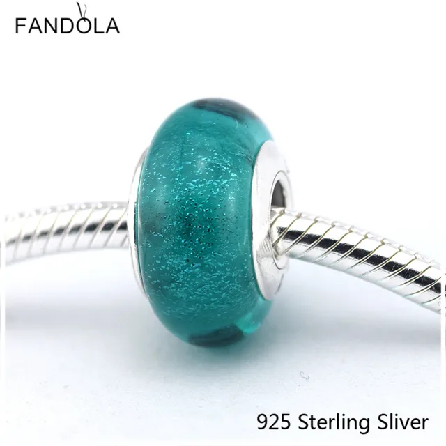 925 Sterling Silver Jasmines Signature Murano Glass Bead