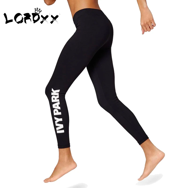 LORDXX женские леггинсы с принтом ivy park, пуш-ап, с высокой талией, бесшовные леггинсы, черная одежда для тренировок, женская одежда для фитнеса