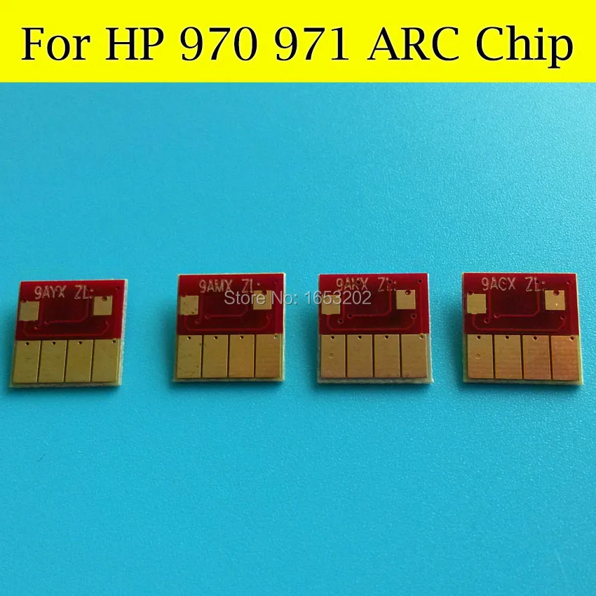 1640AR 4 шт./лот показать уровень чернил ARC чип для HP 970 971 Officejet Pro x451dn x451dw x476dw x476dn x551dw