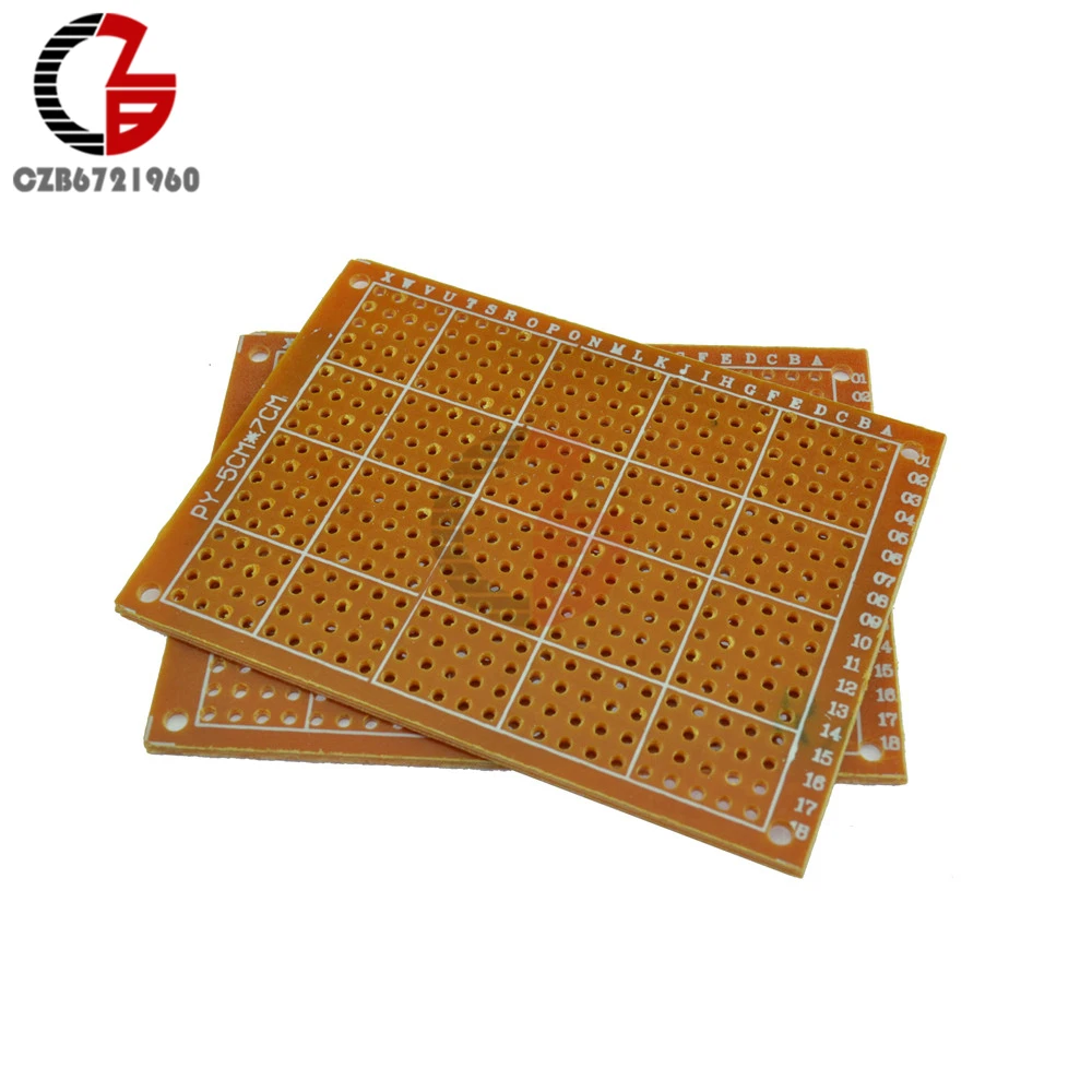 

Universal Protoboard 5x7cm DIY Prototype Paper PCB Board Printed Circuit Panel DIY for Arduino