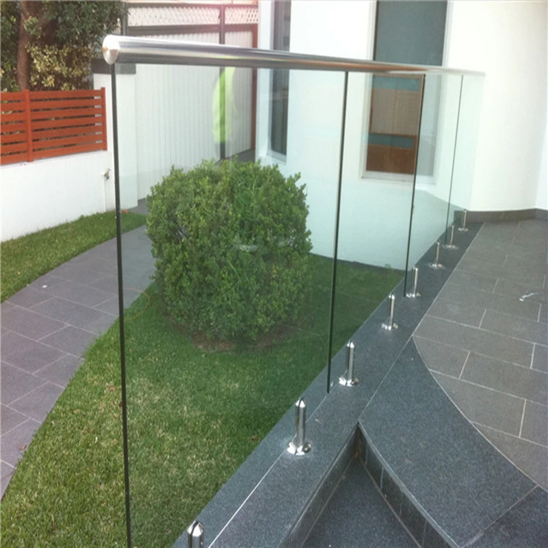 

Round Base Mount Balcony Railings Mirror Round Stainless Steel 316 Pool Fence Glass Spigot