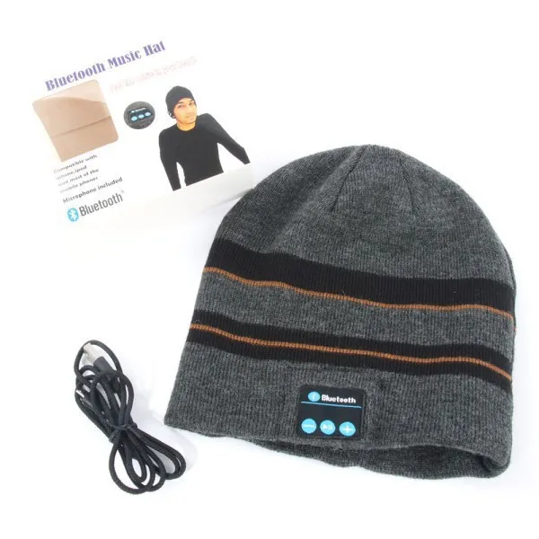 Bluetooth Beanie вязаная зимняя шапка для наушников Hands-free музыка Mp3 спикер Mic cap Волшебные спортивные шапки для мальчиков и девочек и взрослых подарок