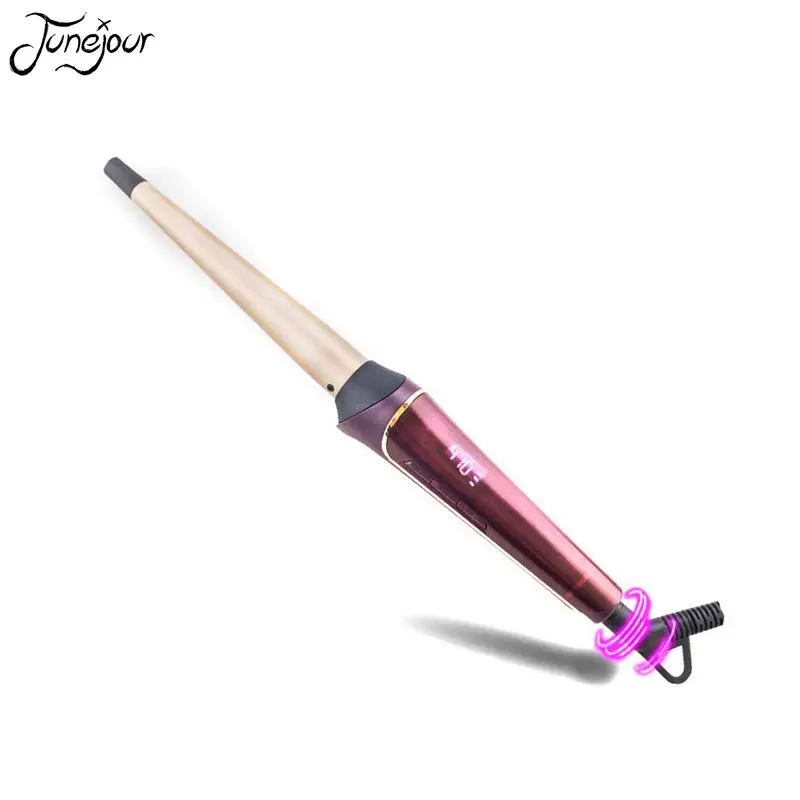 

JUNEJOUR Electric Roller Curling Iron Professional LCD Digital Temperature Hair Curler Hair Ceramic Styling Tools 100-240V