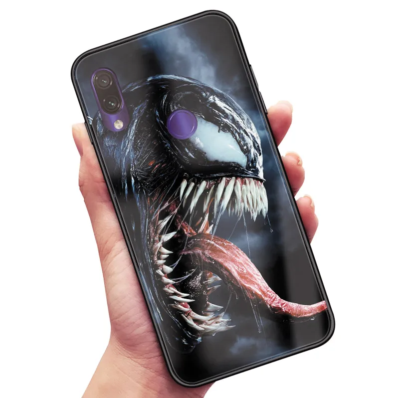 Venom Marvel mcu чехол для телефона оболочка мягкая силиконовая стеклянная крышка для Xiaomi mi 8 9 SE mi x 2 2s 3 Red mi Note 5 6 7 8 Pro - Цвет: AE 1691