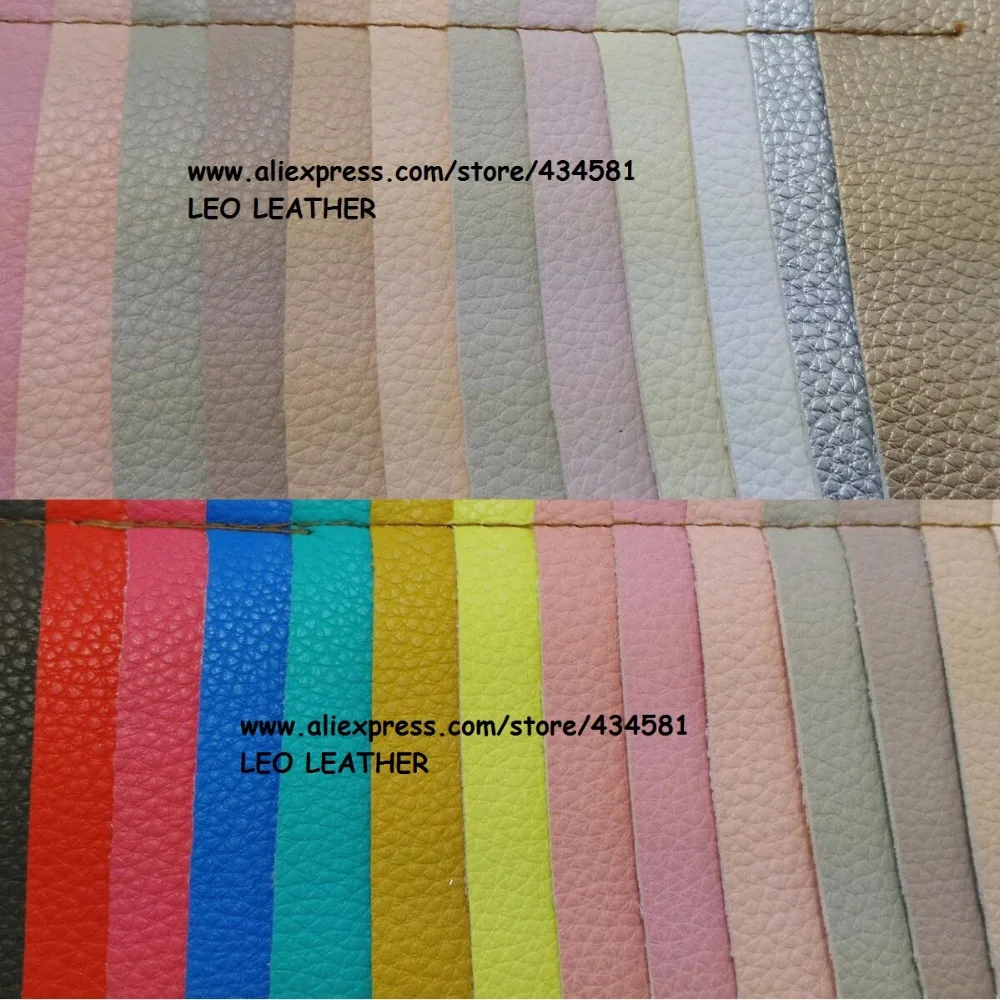 LEO LEATHER Classic Litchi Grain PU Leather for DIY Sewing P641in
